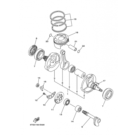 CRANKSHAFT & PISTON