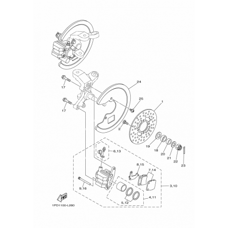 FRONT BRAKE CALIPER