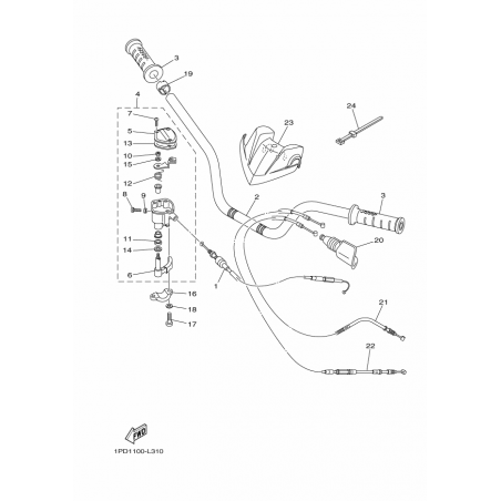 STEERING HANDLE & CABLE
