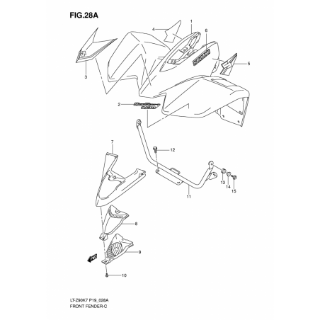 FRONT FENDER (MODEL K8)