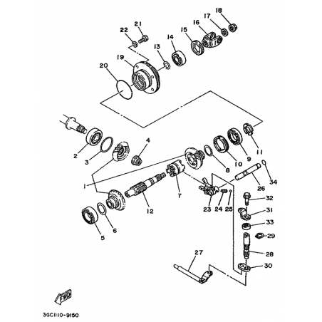 MIDDLE DRIVE GEAR