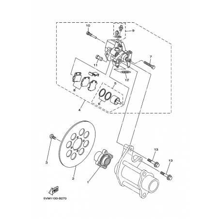 REAR BRAKE CALIPER