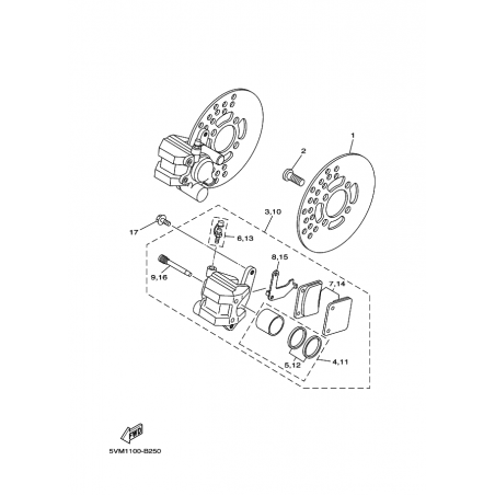 FRONT BRAKE CALIPER