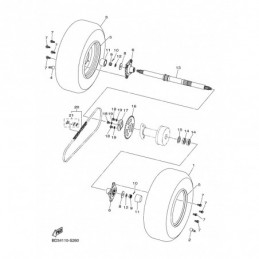 REAR AXLE & WHEEL