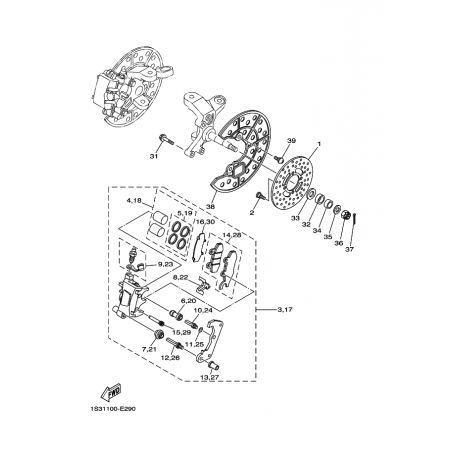FRONT BRAKE CALIPER