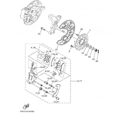 FRONT BRAKE CALIPER