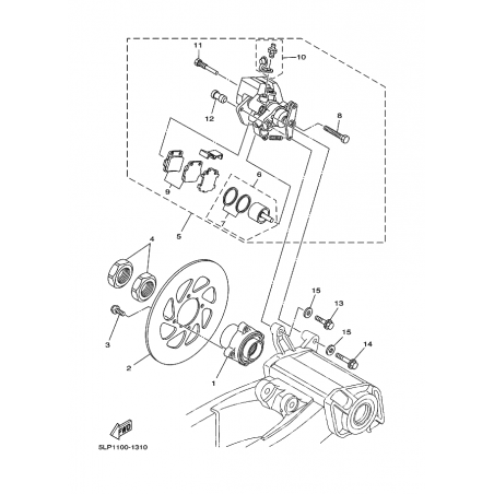 REAR BRAKE CALIPER