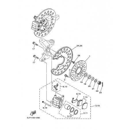 FRONT BRAKE CALIPER
