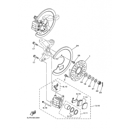 FRONT BRAKE CALIPER