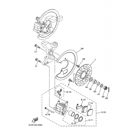 FRONT BRAKE CALIPER