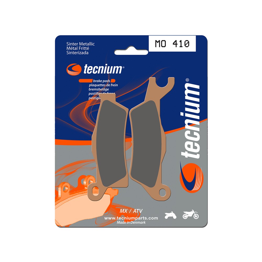 2 plaquettes de frein avant Tecnium mo410
