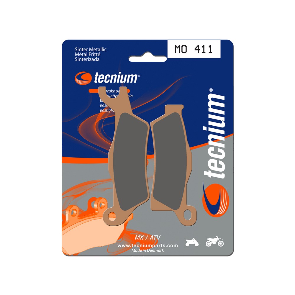 2 plaquettes de frein avant Tecnium mo411