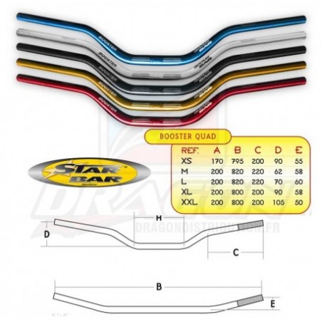 GUIDON QUAD STAR BAR BOOSTER XL