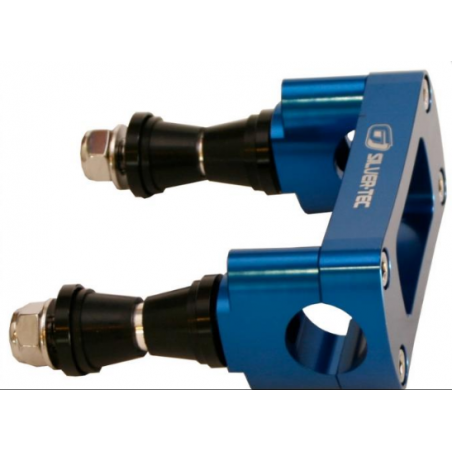 Pontet colonne de direction 22mm "SILVERTEC" Bleu