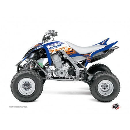KIT DÉCO QUAD ERASER YAMAHA 700 RAPTOR BLEU ORANGE