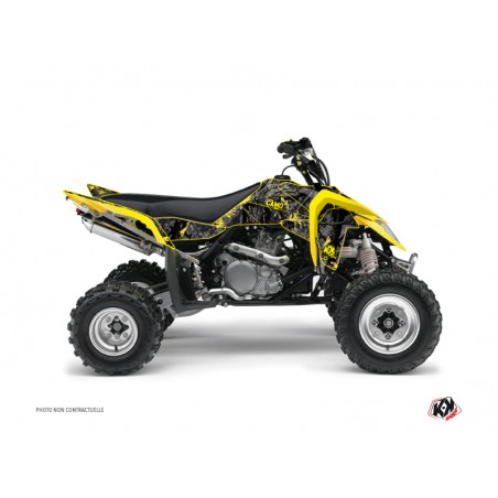 KIT DÉCO QUAD CAMO SUZUKI 450 LTR NOIR JAUNE