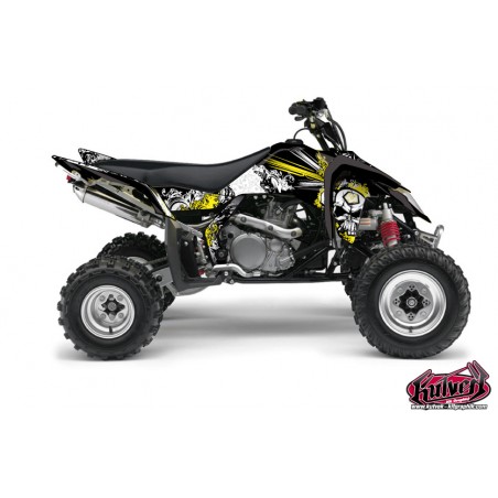 KIT DÉCO QUAD TRASH SUZUKI 450 LTR NOIR JAUNE