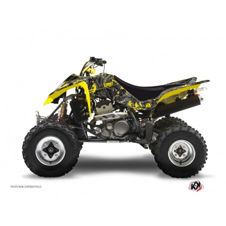 KIT DÉCO QUAD CAMO SUZUKI 400 LTZ NOIR JAUNE