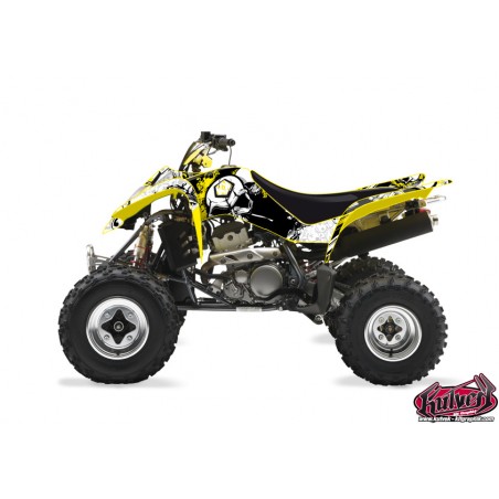 KIT DÉCO QUAD TRASH SUZUKI 400 LTZ NOIR JAUNE