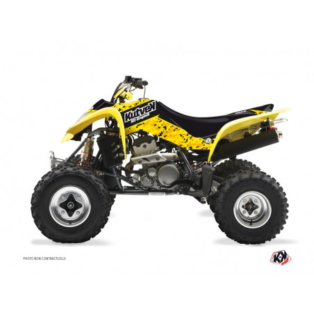 KIT DÉCO QUAD PREDATOR SUZUKI 400 LTZ NOIR JAUNE