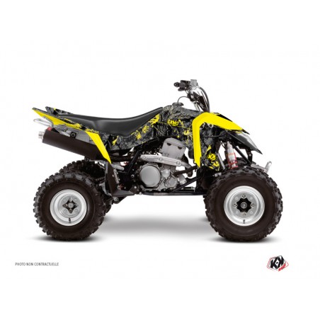 KIT DÉCO QUAD CAMO SUZUKI 400 LTZ IE NOIR JAUNE