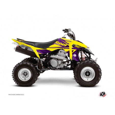 KIT DÉCO QUAD STAGE SUZUKI 400 LTZ IE JAUNE VIOLET