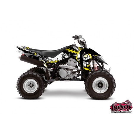 KIT DÉCO QUAD TRASH SUZUKI 400 LTZ IE NOIR JAUNE