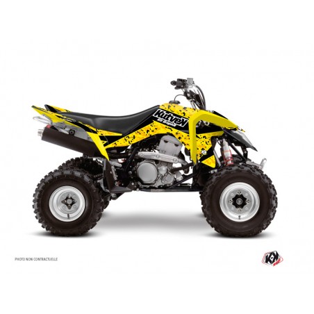 KIT DÉCO QUAD PREDATOR SUZUKI 400 LTZ IE NOIR JAUNE