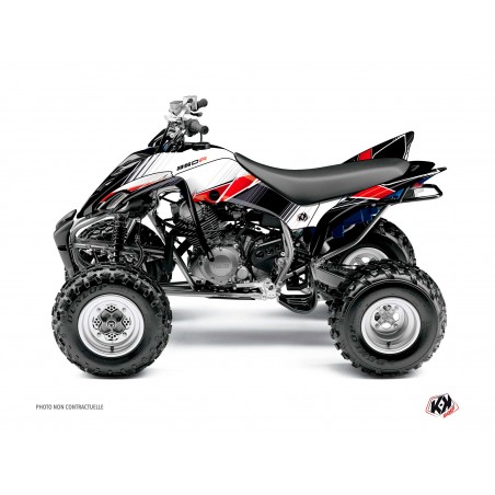 KIT DÉCO QUAD STRIPE YAMAHA 350 RAPTOR ROUGE
