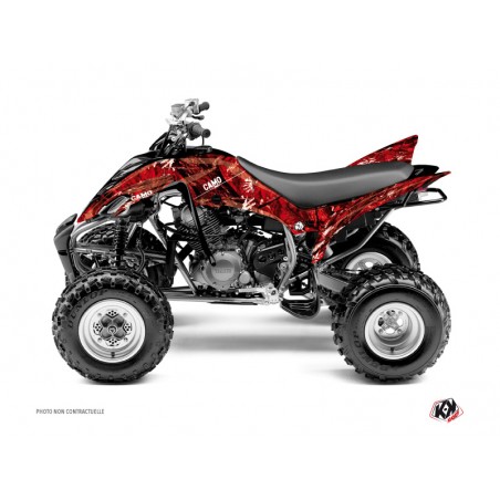 KIT DÉCO QUAD CAMO YAMAHA 350 RAPTOR ROUGE