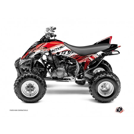 KIT DÉCO QUAD ERASER YAMAHA 350 RAPTOR ROUGE BLANC