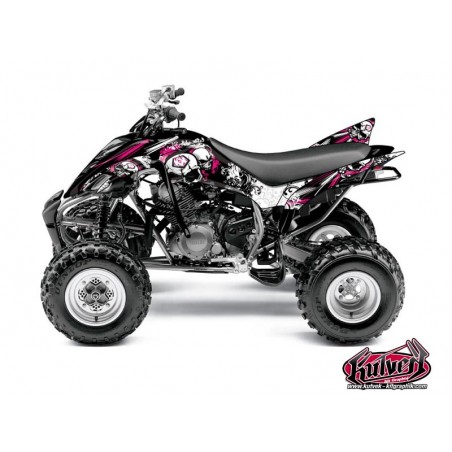KIT DÉCO QUAD TRASH YAMAHA 350 RAPTOR NOIR ROSE