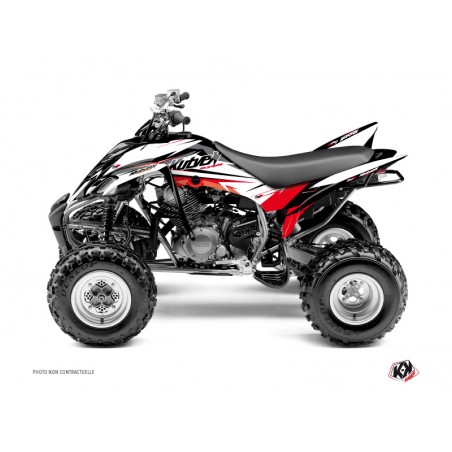 KIT DÉCO QUAD STAGE YAMAHA 350 RAPTOR NOIR ROUGE