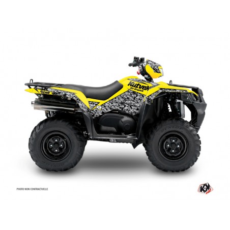 KIT DÉCO QUAD PREDATOR SUZUKI KING QUAD 750 JAUNE
