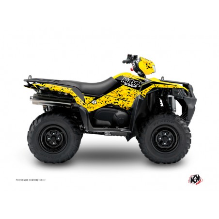 KIT DÉCO QUAD PREDATOR SUZUKI KING QUAD 750 NOIR JAUNE