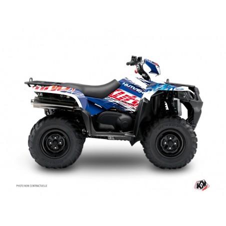 KIT DÉCO QUAD ERASER SUZUKI KING QUAD 750 BLEU ROUGE