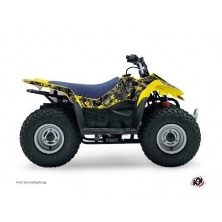KIT DÉCO QUAD CAMO SUZUKI 50 LT NOIR JAUNE