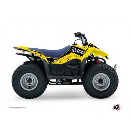 KIT DÉCO QUAD PREDATOR SUZUKI 90 LTZ NOIR JAUNE