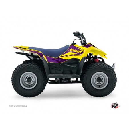 KIT DÉCO QUAD STAGE SUZUKI 90 LTZ JAUNE VIOLET