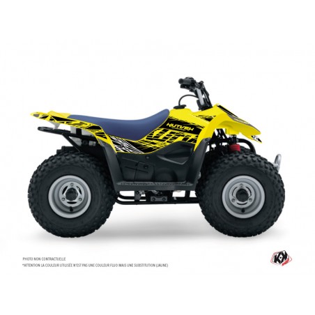 KIT DÉCO QUAD ERASER FLUO SUZUKI 90 LTZ JAUNE