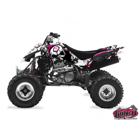 KIT DÉCO QUAD TRASH KAWASAKI 400 KFX NOIR ROSE