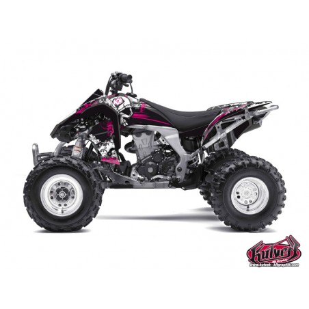 KIT DÉCO QUAD TRASH KAWASAKI 450 KFX NOIR ROSE