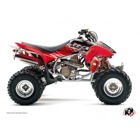 KIT DÉCO QUAD ERASER HONDA 450 TRX ROUGE BLANC