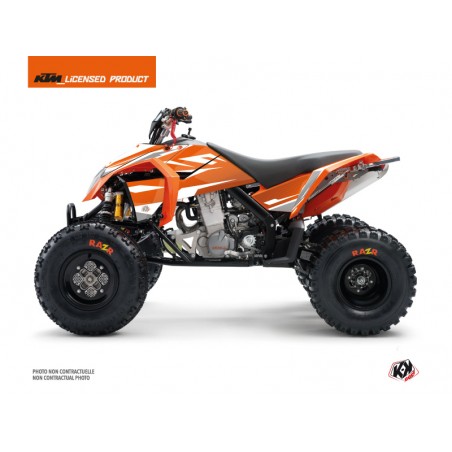 KIT DÉCO QUAD TROPHY KTM 450-525 SX ORANGE BLANC