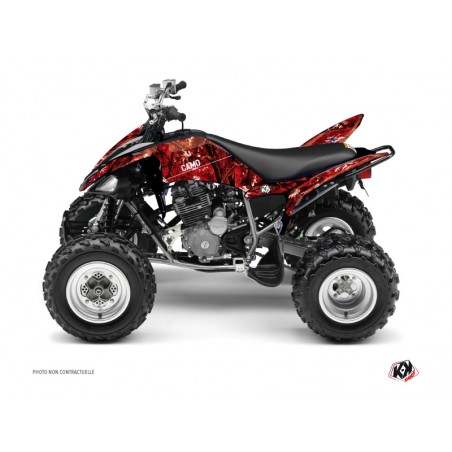 KIT DÉCO QUAD CAMO YAMAHA 250 RAPTOR ROUGE