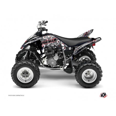 KIT DÉCO QUAD FREEGUN EYED YAMAHA 250 RAPTOR ROUGE