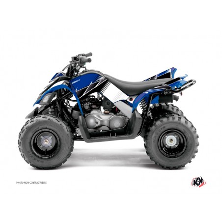 KIT DÉCO QUAD STRIPE YAMAHA 90 RAPTOR BLEU