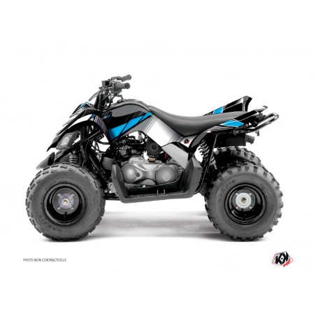 KIT DÉCO QUAD STRIPE YAMAHA 90 RAPTOR NOIR