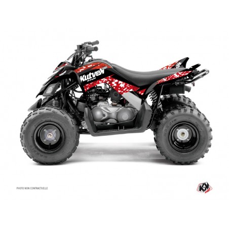 KIT DÉCO QUAD PREDATOR YAMAHA 90 RAPTOR ROUGE