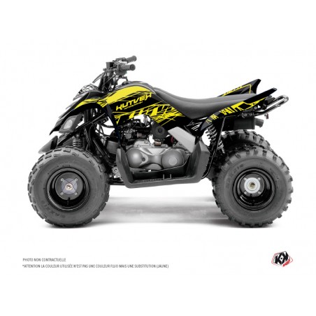 KIT DÉCO QUAD ERASER FLUO YAMAHA 90 RAPTOR JAUNE